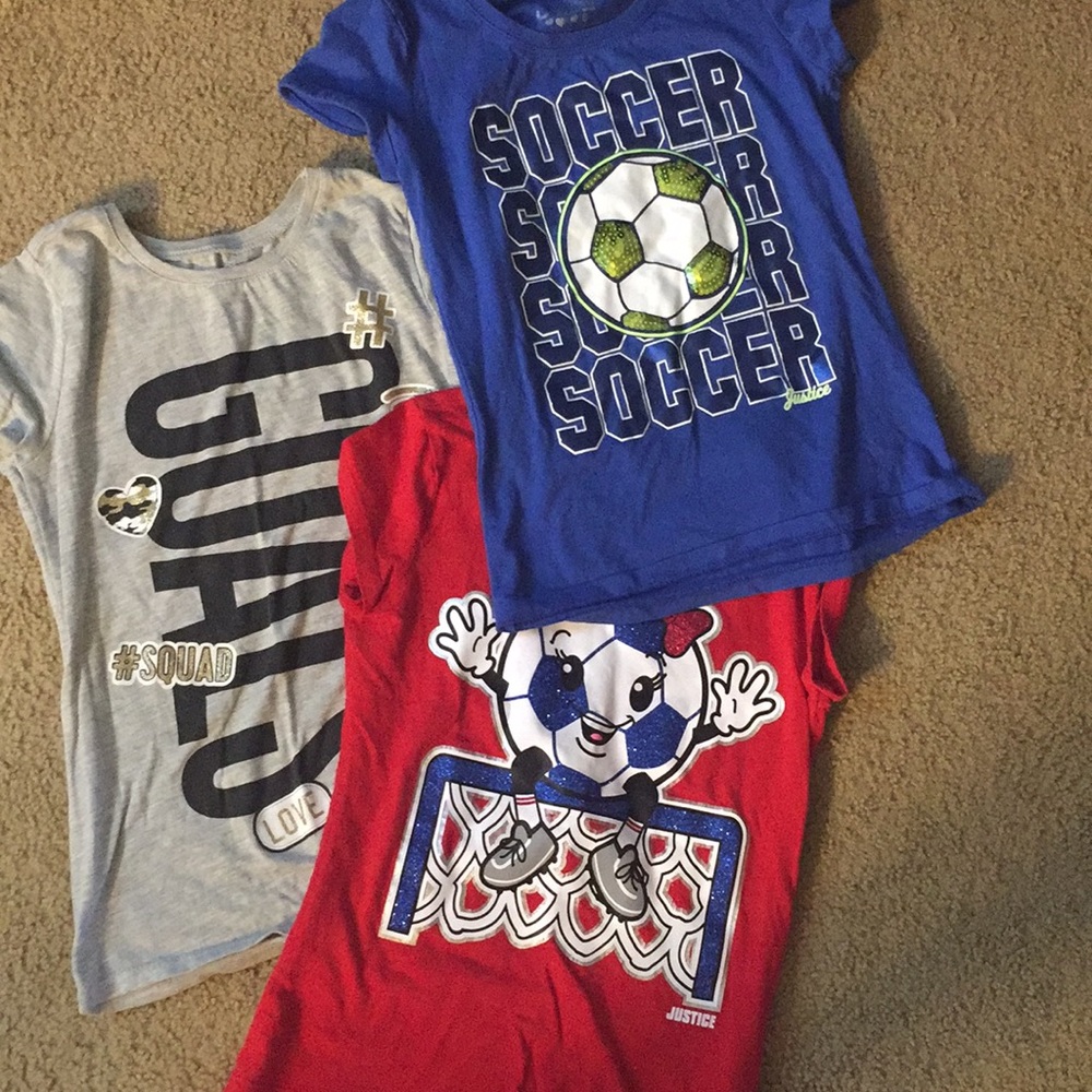 Lot of Soccer Shirts ⚽️ Justice Children’s Place